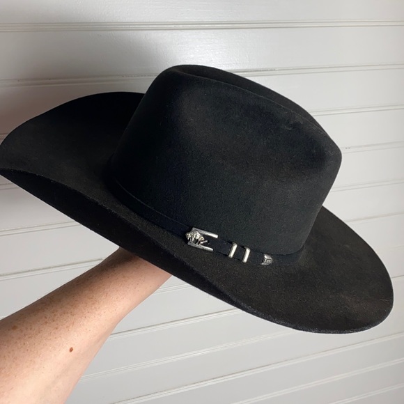 Stetson Other - Stetson Apache 4X Buffalo Felt Hat Size 7 1/4